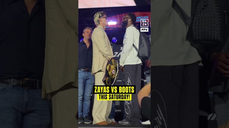 Xander Zayas vs. Boots Ennis FACE OFF! WBO and WBA world junior middleweight titles on the line!
