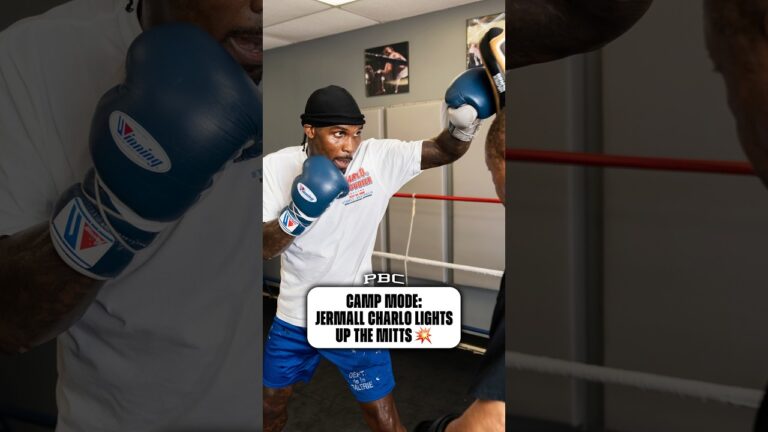 Jermall Charlo Lights Up the Mitts with Ronnie Shields