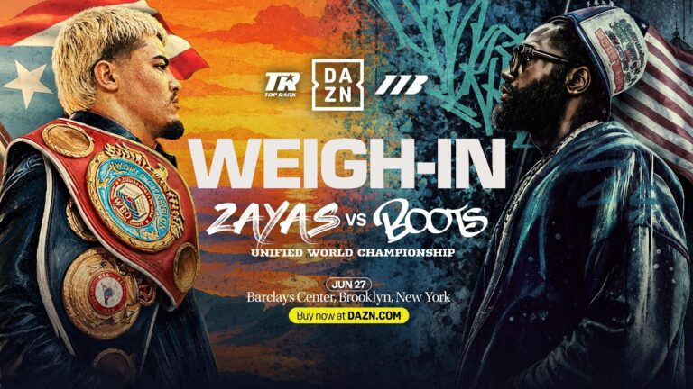 Xander Zayas Vs Jaron Boots Ennis Weigh In | Matchroom Boxing