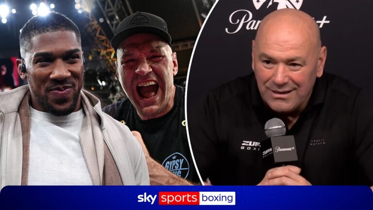 Dana White reveals the latest on Anthony Joshua vs Tyson Fury
