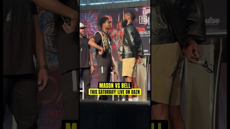 Abdullah Mason & Albert Bell FACE-OFF! 💫Tune in this Saturday live on DAZN!