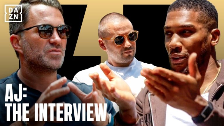 Anthony Joshua opens up in candid interview with Eddie Hearn and Frank Smith