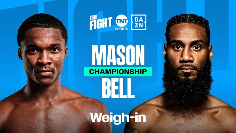 ABDULLAH MASON VS. ALBERT BELL WEIGH IN LIVESTREAM
