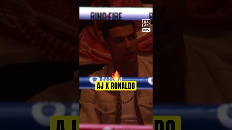 What were Anthony Joshua & Cristiano Ronaldo talking about? 🤔
