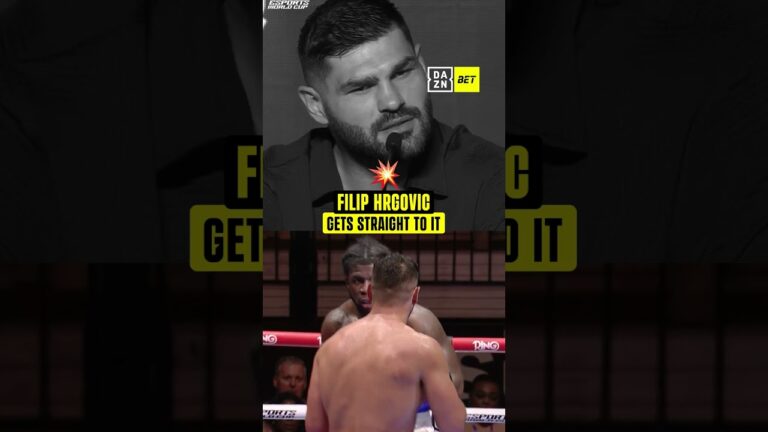 Filip Hrgovic delivered on his promise to David Adeleye to get down to business 😤💥