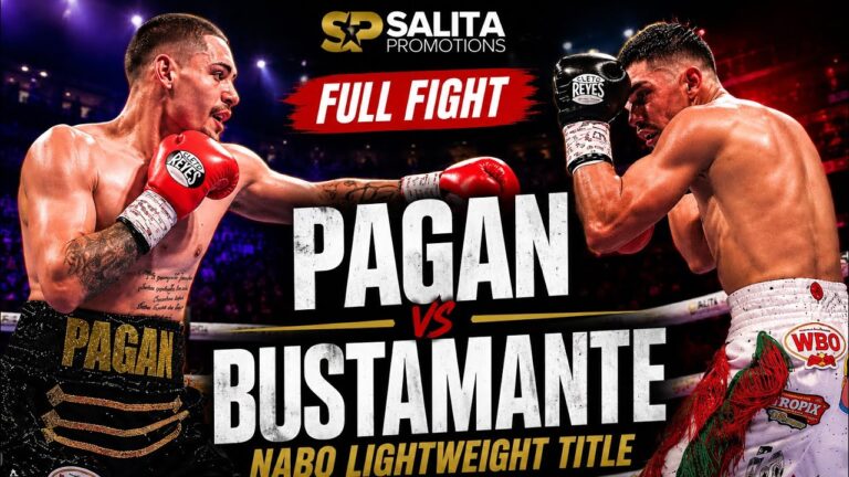 Joshua Pagan vs Rodolfo Bustamante Salazar Full Fight