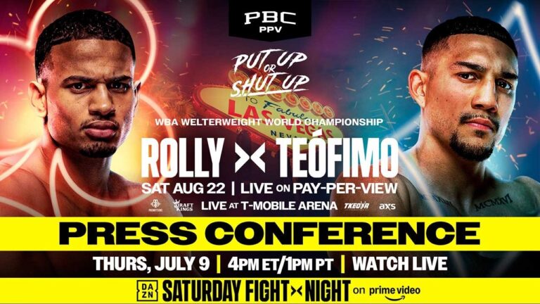 Rolly vs. Teofimo KICKOFF PRESS CONFERENCE LIVESTREAM