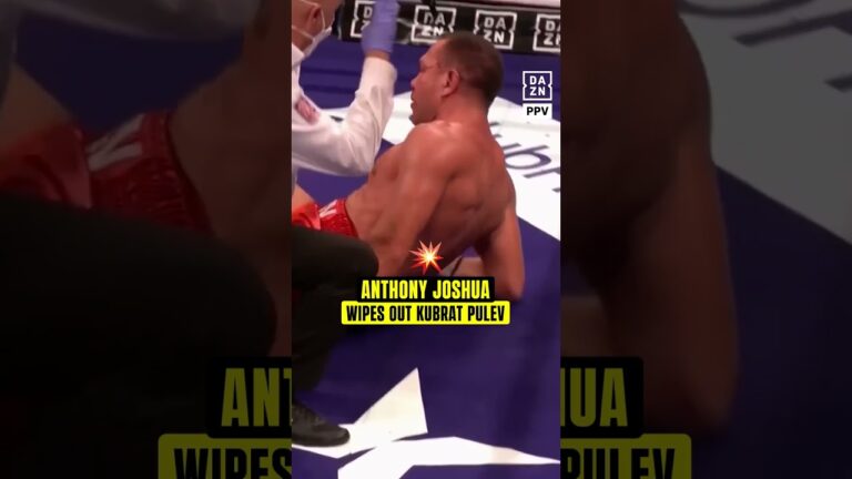 Anthony Joshua’s big right landed on Kubrat Pulev and it was all over 😮‍💨