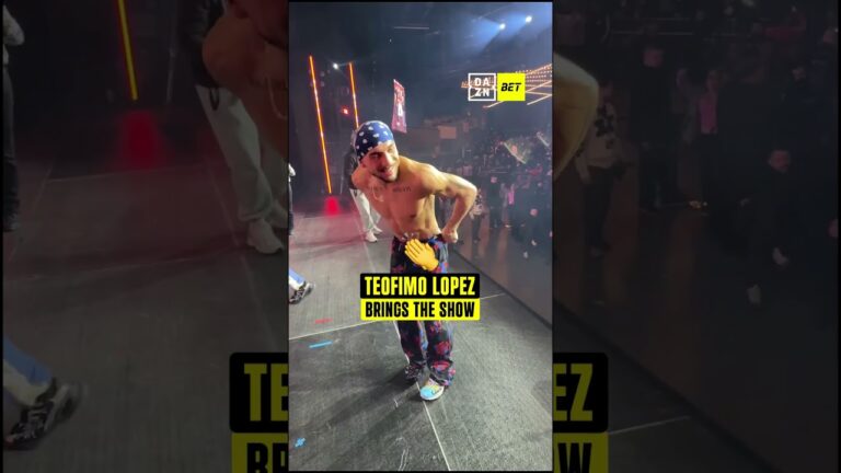 Teofimo Lopez just casually pulls out the backflip on weigh-in day 🤯