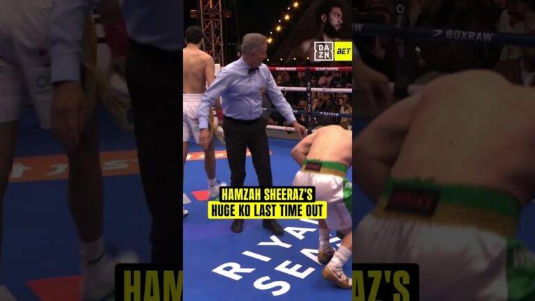 The KO that won Hamzah Sheeraz his first world title 👑