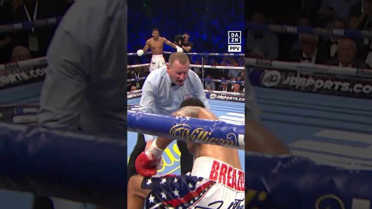 The first defence of AJ’s IBF world heavyweight title went like this…