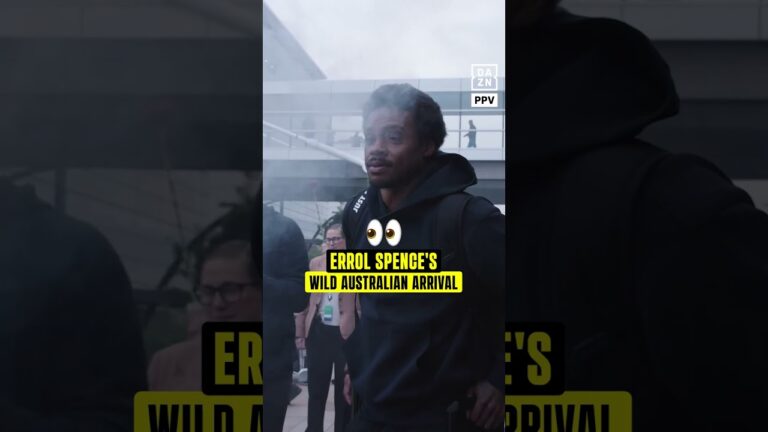 Errol Spence Jr was given the traditional welcome to Australia & absolutely loved it 🙌🎟️