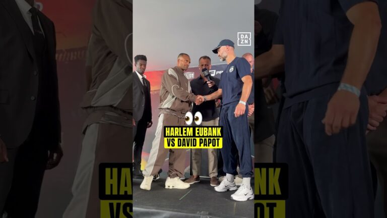 Harlem Eubank and David Papot come face-to-face 👀