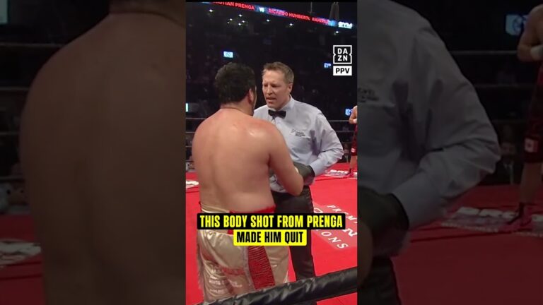 What if Prenga lands this body shot on AJ? 🫣
