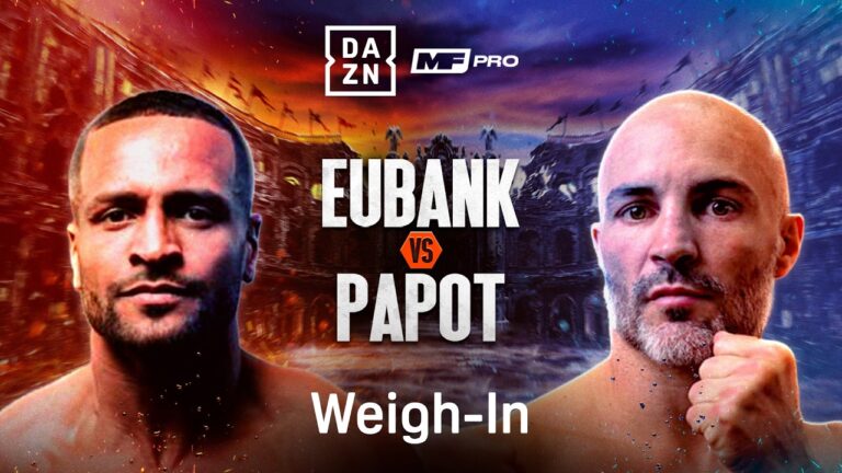 HARLEM EUBANK VS. DAVID PAPOT WEIGH IN LIVESTREAM
