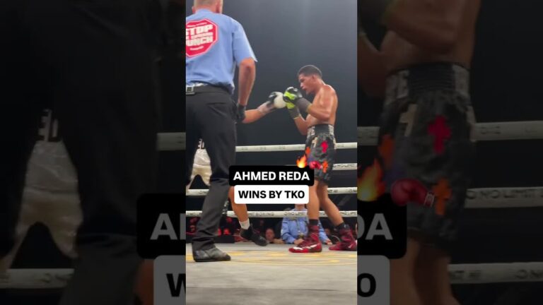 Ahmad Reda comes with heavy hands 💥👊
