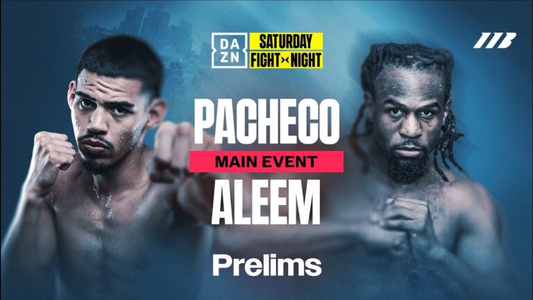 DIEGO PACHECO VS. IMMANUWEL ALEEM PRELIMS LIVESTREAM