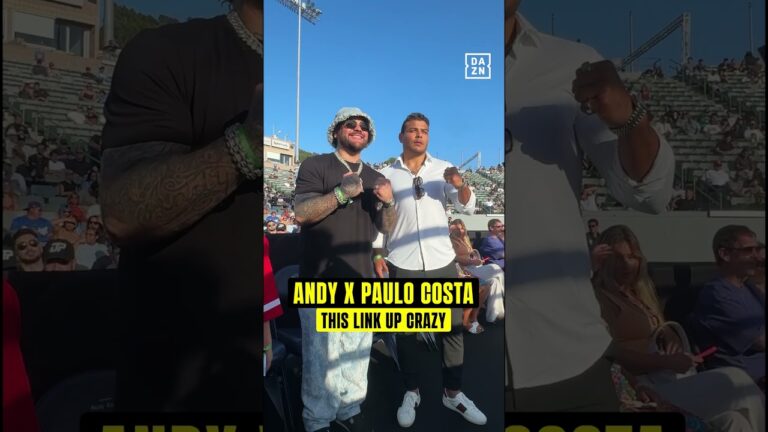 Andy Ruiz Jr. links up with Paulo Costa! 🤝