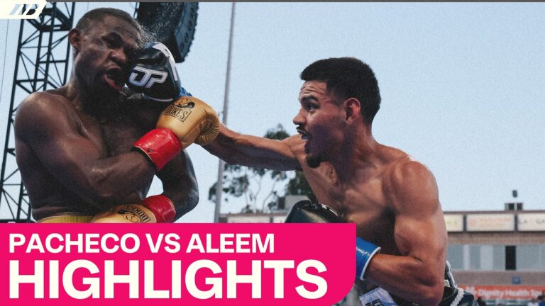 Diego Pacheco Beats Up & Stops Immanuwel Aleem In 11th Round | Matchroom Boxing
