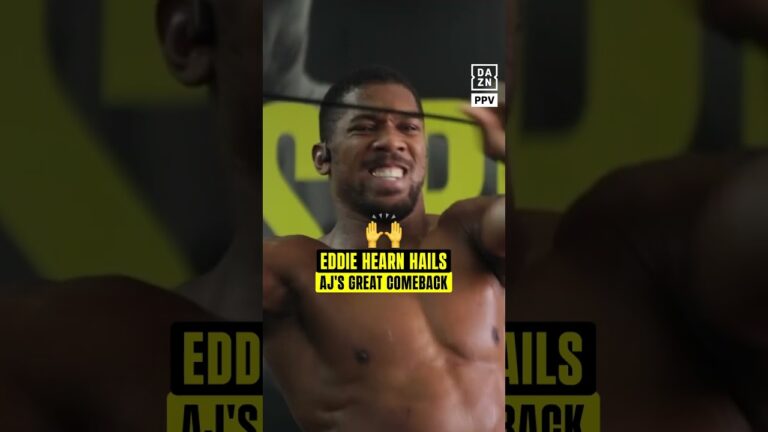 Eddie Hearn has us more excited than ever for a new and improved AJ 🔥