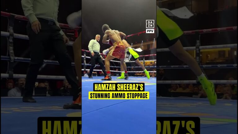Hamzah Sheeraz’s punch perfect display against Ammo Williams 💥