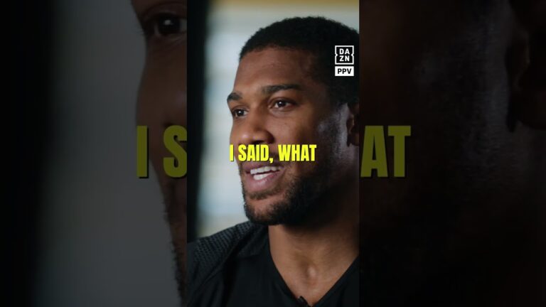 AJ’s route to the ring, in his own words 🙌