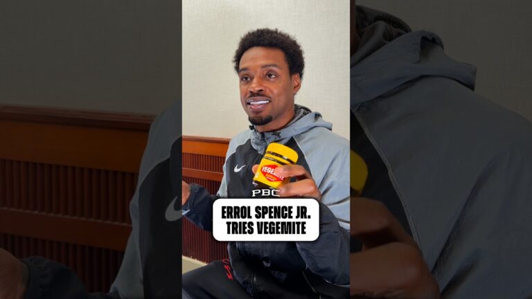 Errol Spence Jr. tries Vegemite 🇦🇺