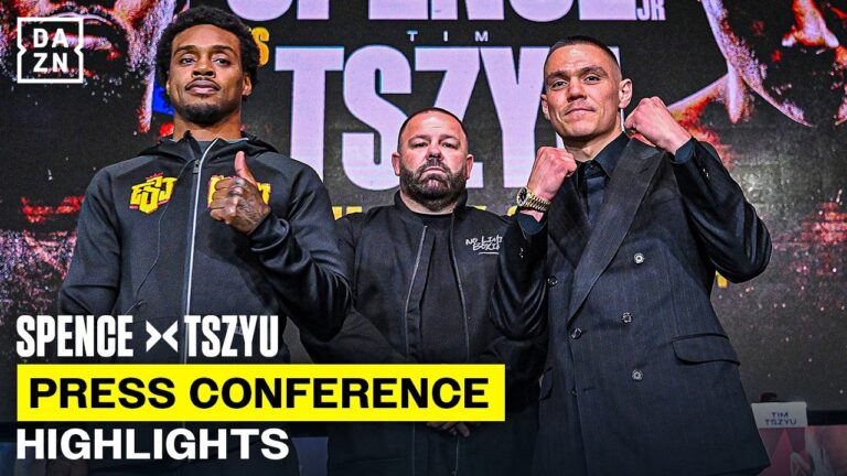 “Punch Him As Hard As I Can!” Errol Spence Jr. vs. Tim Tszyu |  Press Conference Highlights