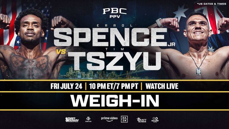 Spence vs. Tszyu WEIGH-IN LIVESTREAM
