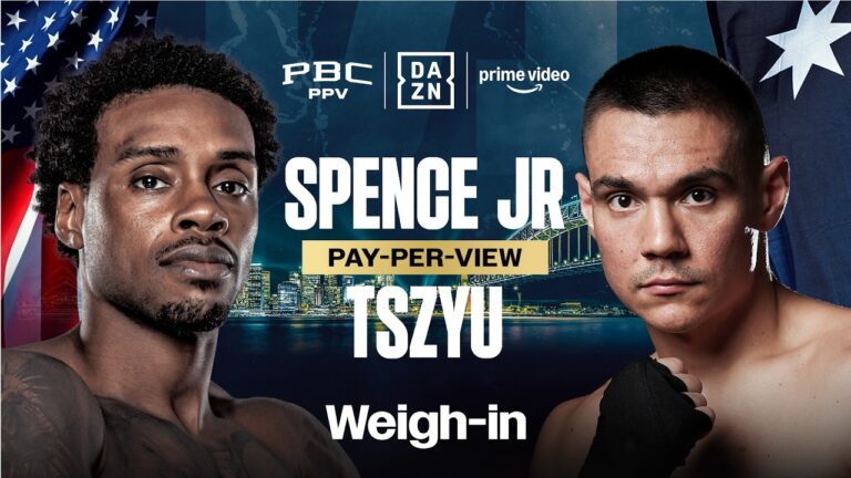 ERROL SPENCE JR VS. TIM TSZYU WEIGH IN LIVESTREAM