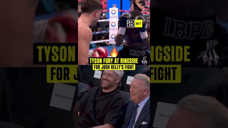 When Tyson Fury was sat at Ringside for Josh Kelly 👀