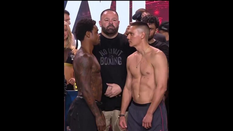 Spence and Tszyu tense face off at weigh in