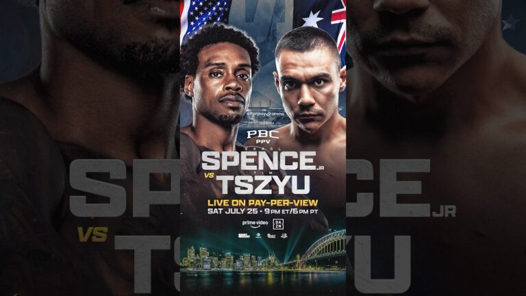 TONIGHT: Spence vs. Tszyu | 9pmET/6pmPT | PBC PPV on Prime Video