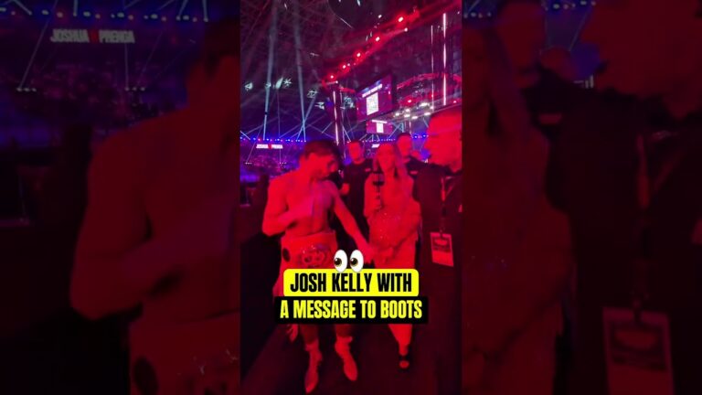 Josh Kelly has a small message for Jaron “Boots” Ennis 🗣️