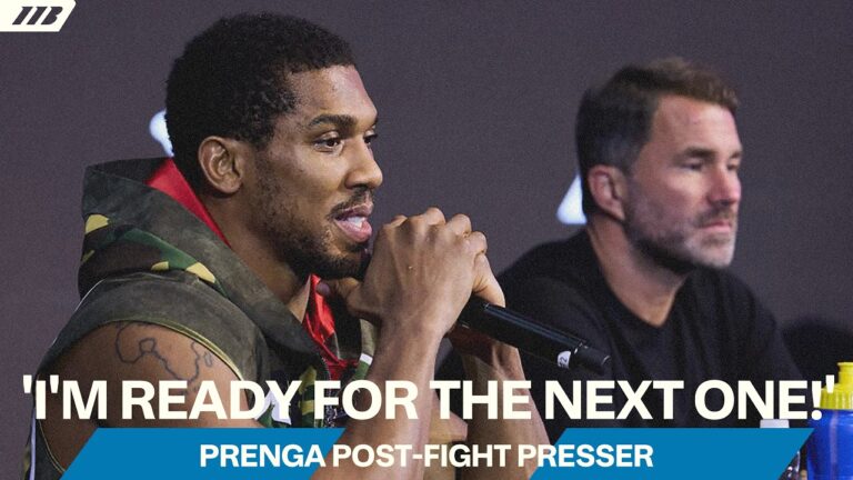 “Bring On Fury!” – Anthony Joshua & Eddie Hearn Post-Fight Presser After Prenga Win