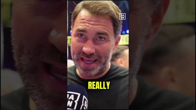 “I’m so proud you even made it back in the ring!” Eddie Hearn is impressed by AJ’s mental strength