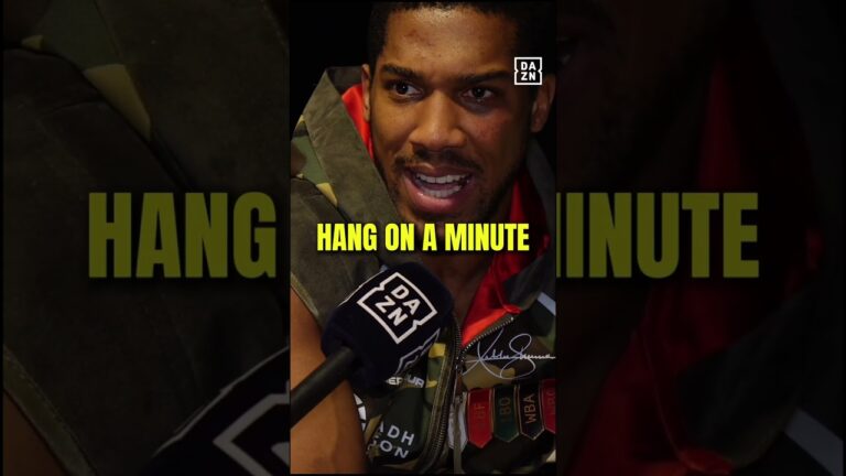 “Hang on a minute…” This is how AJ came back from a challenging first round to get the win 👀