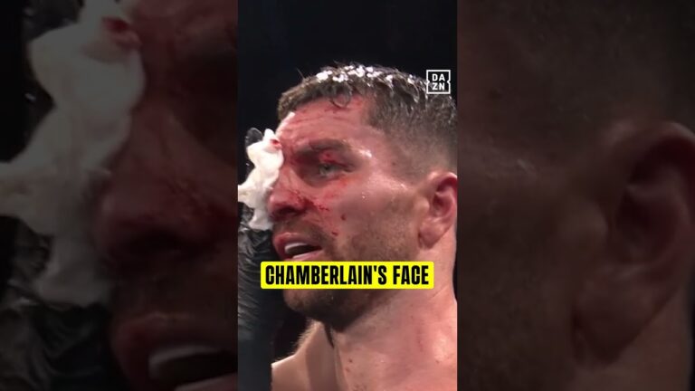 There was blood everywhere in Mark Chamberlain’s last fight 🩸🫣