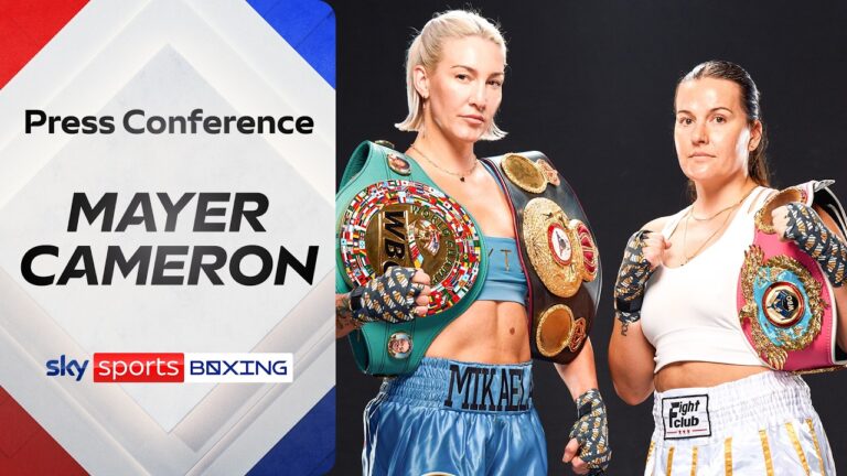 LIVE PRESS CONFERENCE! 🚨 Mikaela Mayer vs Chantelle Cameron – MVPW-06