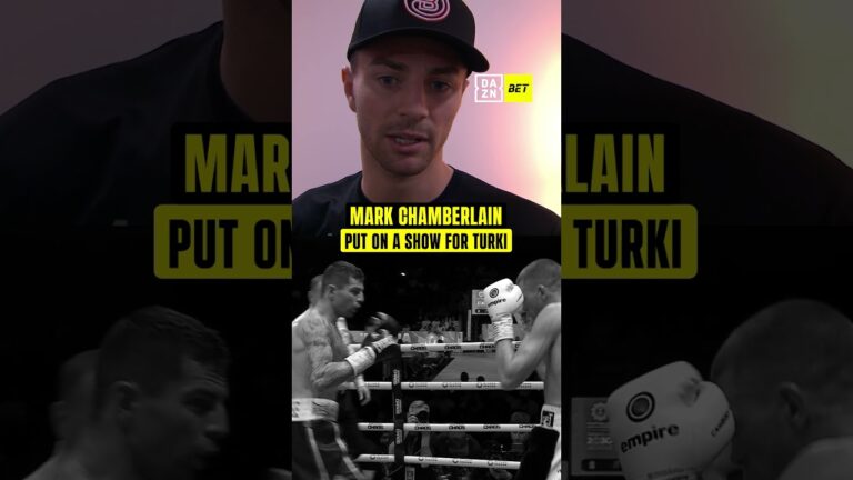 Mark Chamberlain became one of Turki Alalshikh’s favourite fighters for good reason 🔥🤝