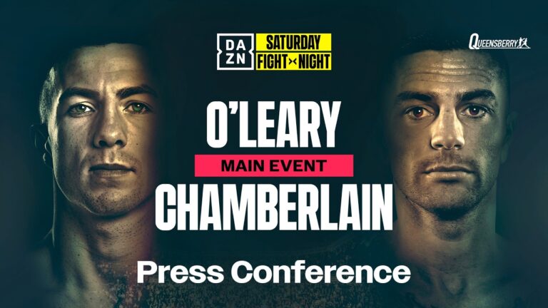 PIERCE O’LEARY VS. MARK CHAMBERLAIN PRESS CONFERENCE LIVESTREAM