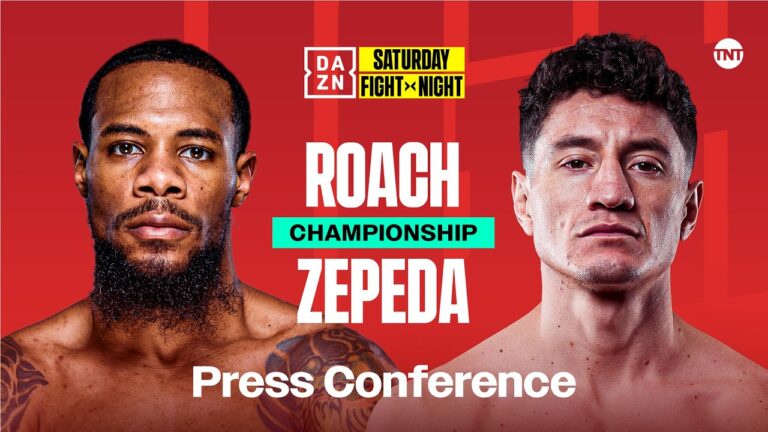 LAMONT ROACH JR VS. WILLIAM ZEPEDA PRESS CONFERENCE LIVESTREAM