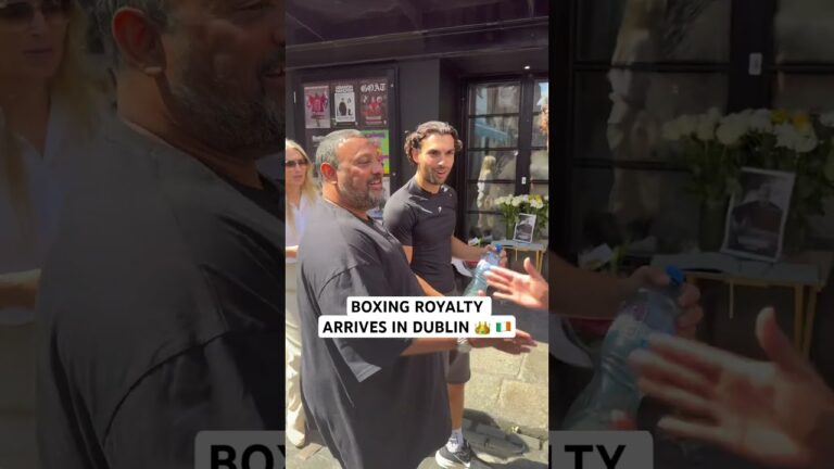 Prince Naseem proud of his son as they arrive in Dublin ahead of Sami Hamed’s debut 🥊 #Boxing