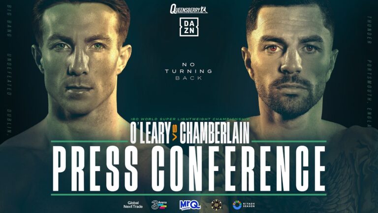 LIVE Press Conference | Pierce O’Leary vs Mark Chamberlain | No Turning Back 🇮🇪