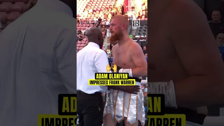 Adam Olaniyan is a spiteful puncher & Frank Warren can’t get enough of it ❤️💥