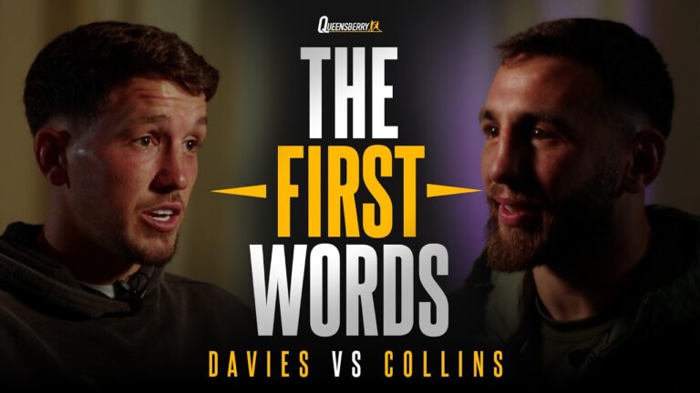 The First Words: Davies vs Collins