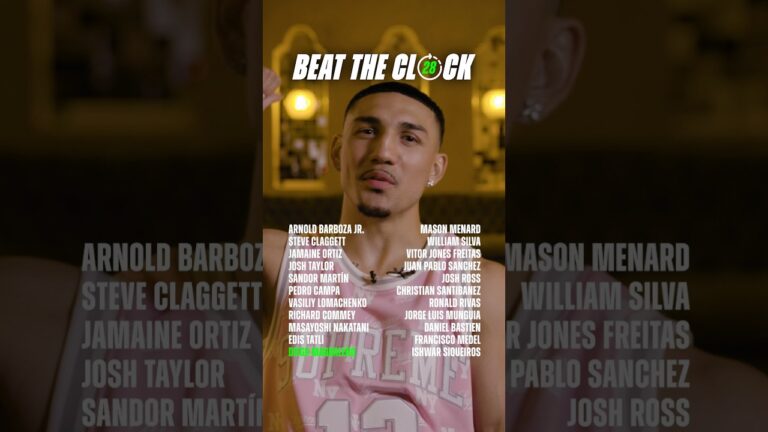 Beat the Clock with Teofimo Lopez ⏱️