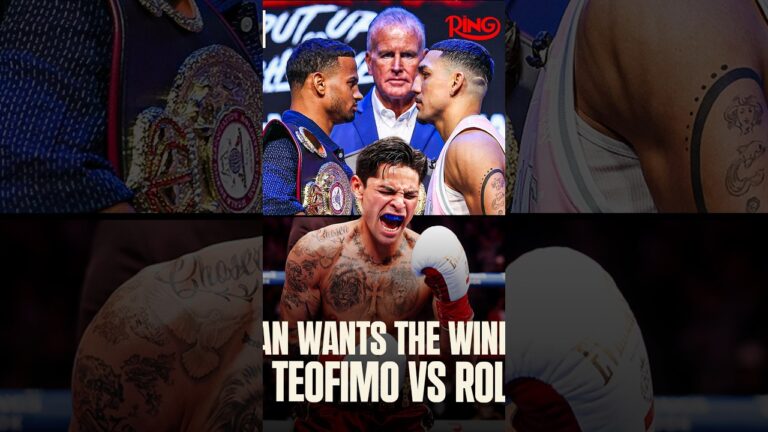Ryan Garcia wants the winner of Teofimo vs Rolly next!🔥