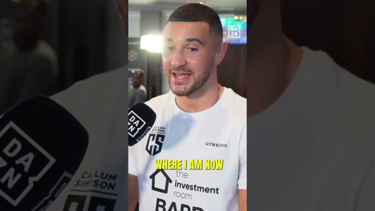 Callum Simpson is relishing his ‘Kell Brook’ moment against Troy Williamson 💪