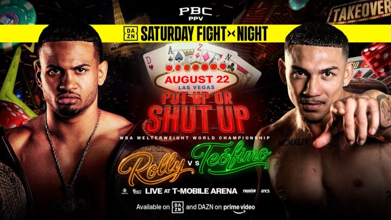 Rolly vs. Teofimo FIGHT PREVIEW: August 22, 2026 | LIVE on PBC PPV